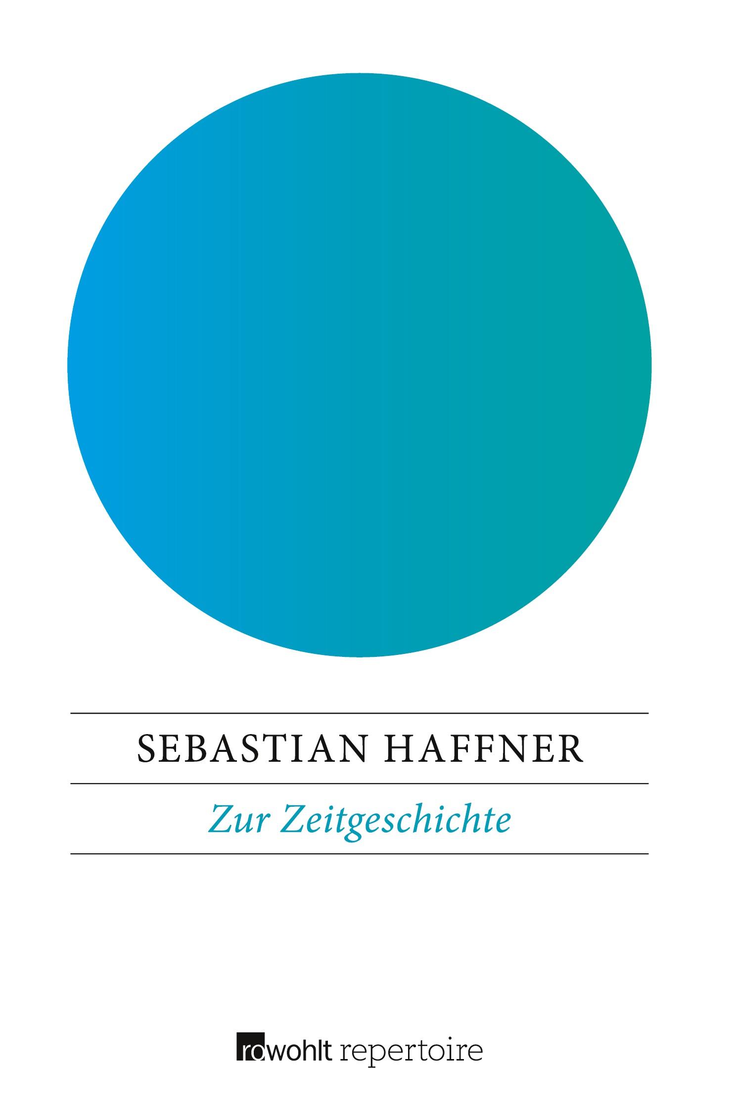 Vorderes Coverbild Zur Zeitgeschichte