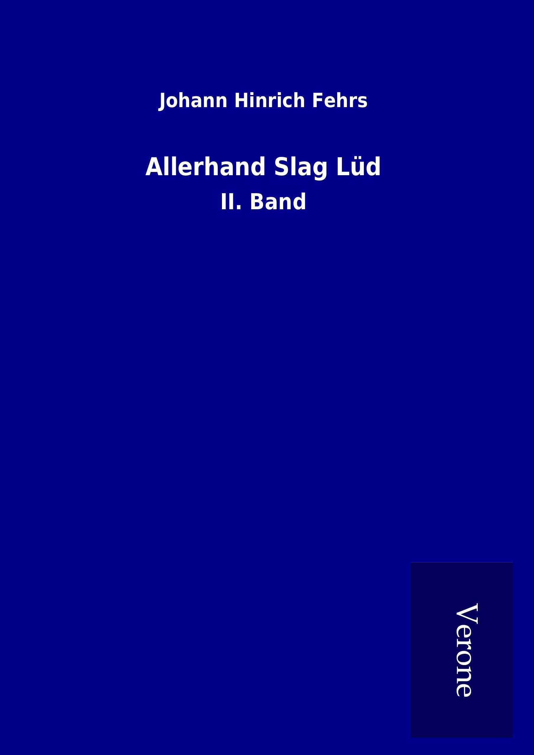 Vorderes Coverbild Allerhand Slag Lüd