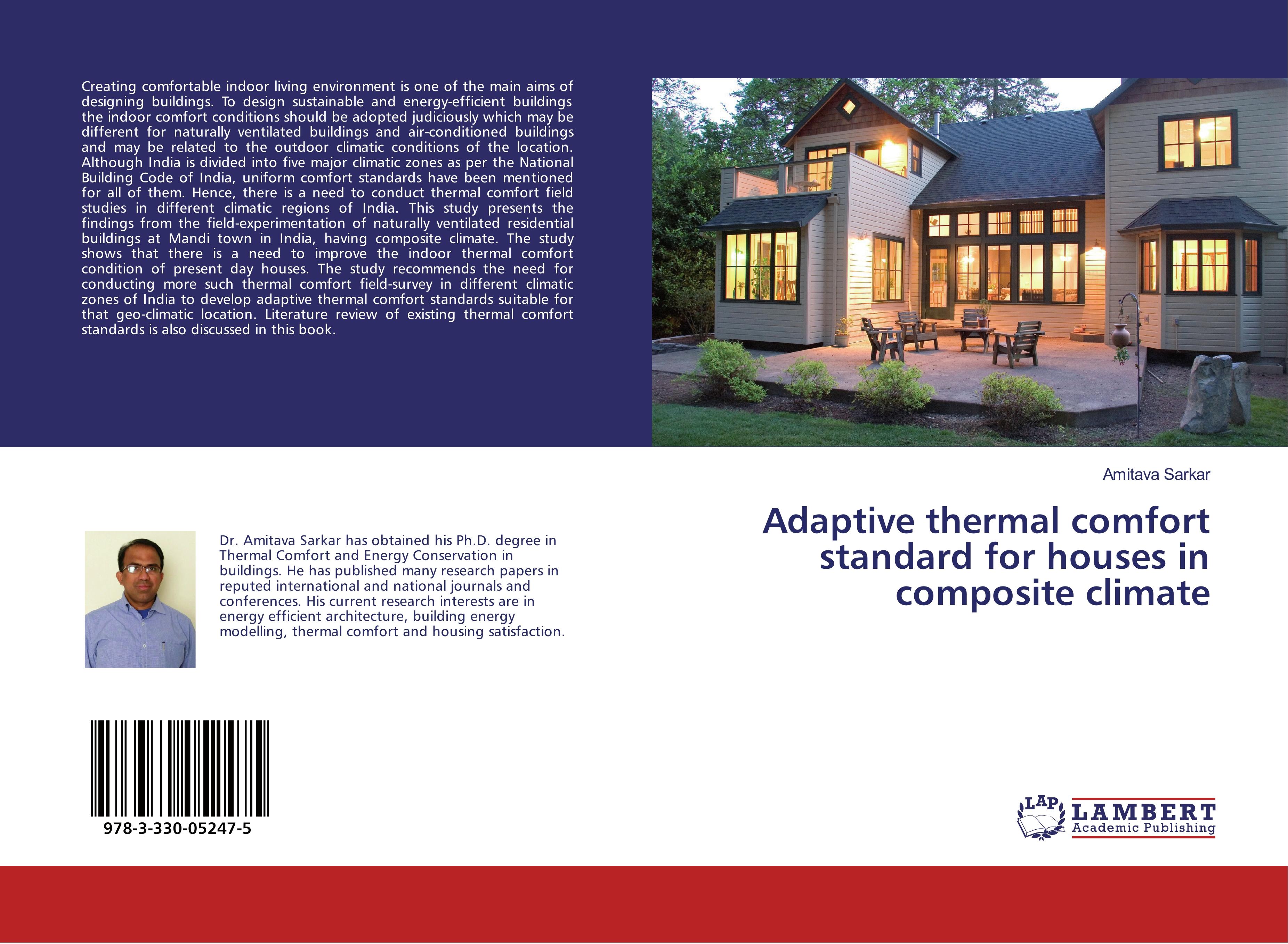 Vorderes Coverbild Adaptive thermal comfort standard for houses in composite climate