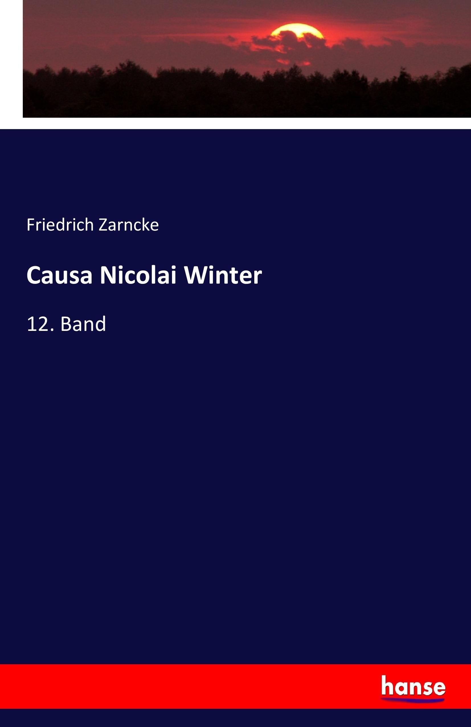 Vorderes Coverbild Causa Nicolai Winter