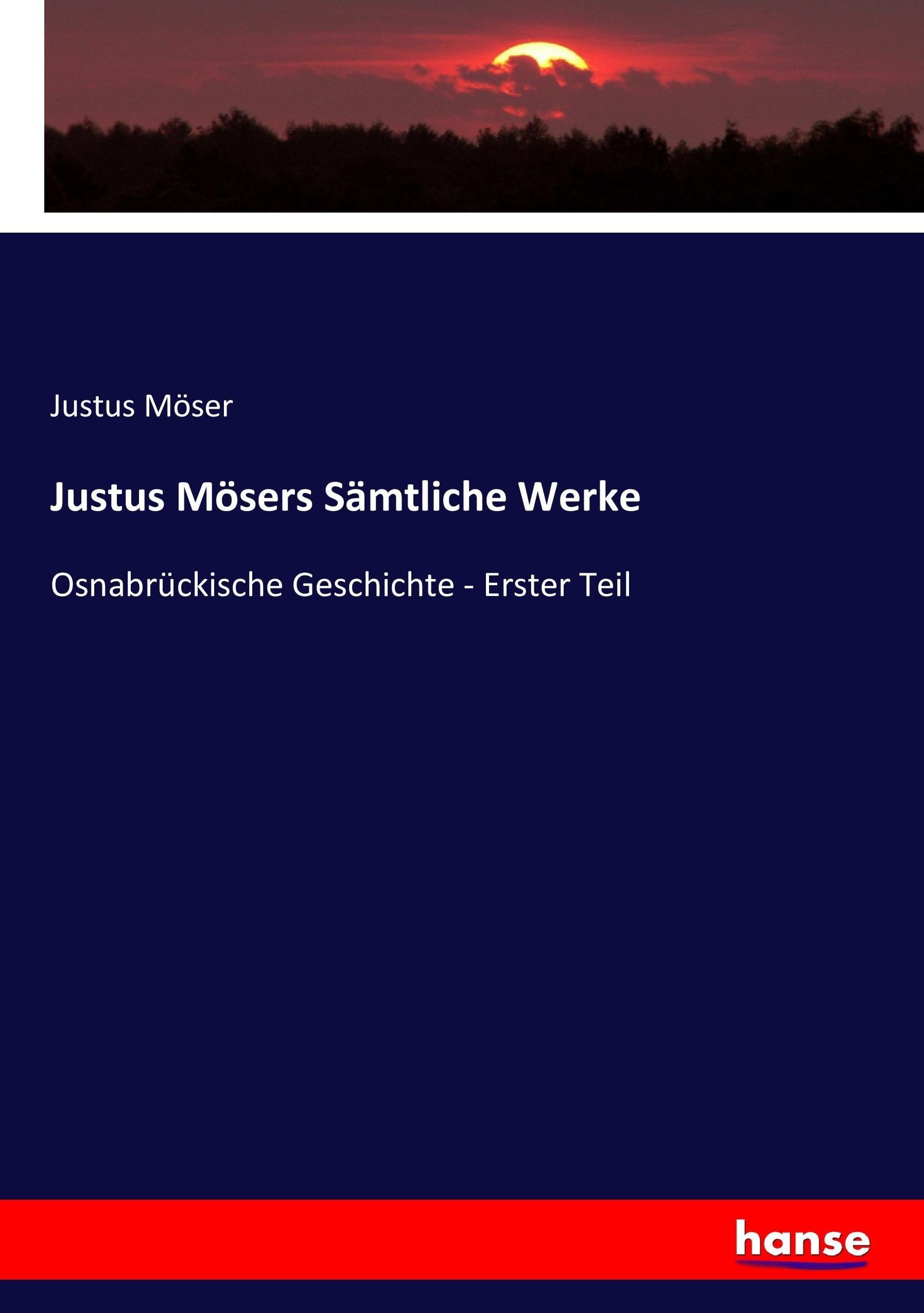 Vorderes Coverbild Justus Mösers Sämtliche Werke