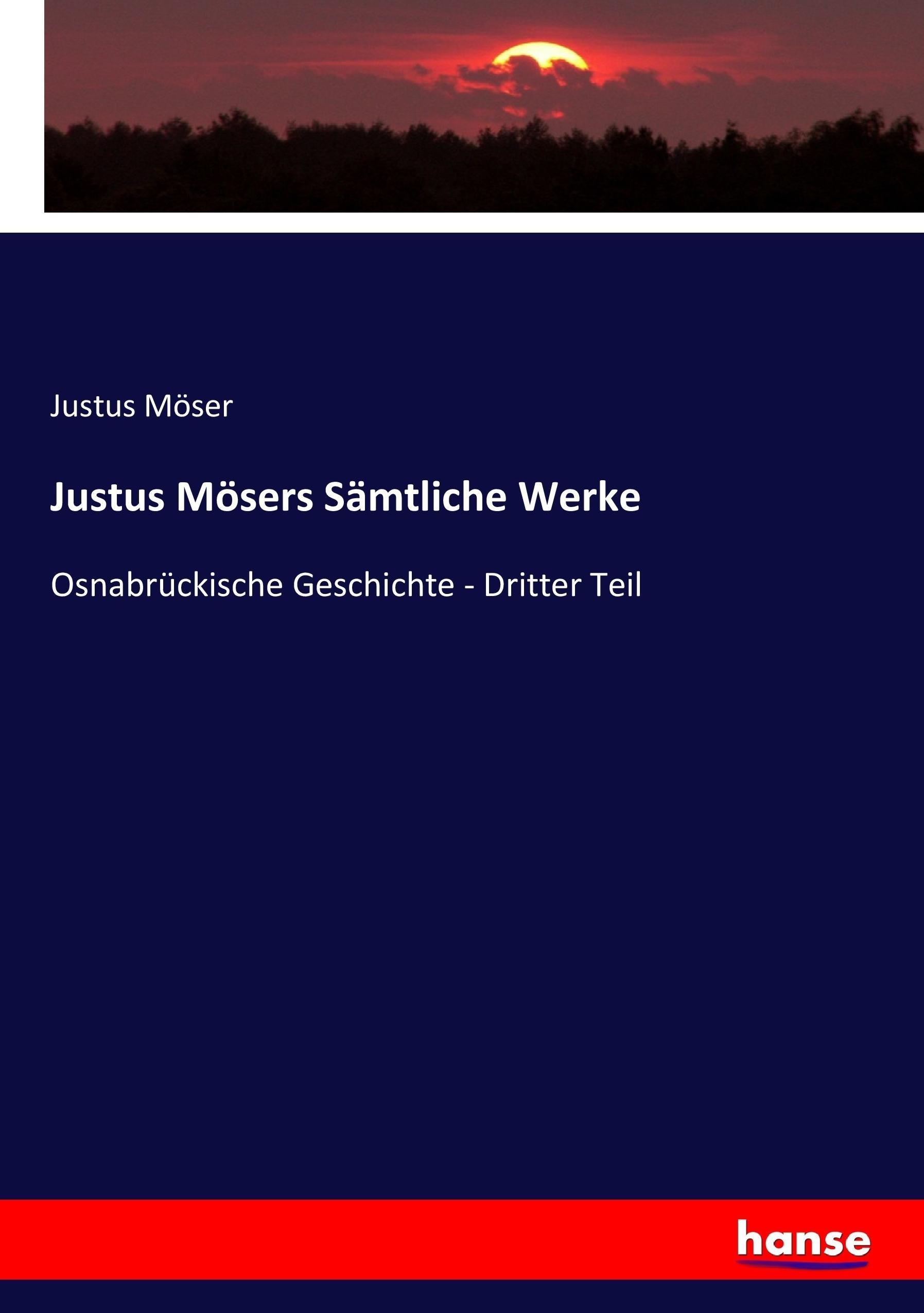 Vorderes Coverbild Justus Mösers Sämtliche Werke