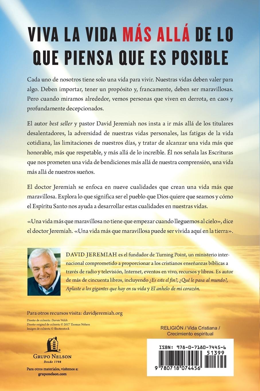 Rückseitencover Una Vida M¿¿s Que Maravillosa