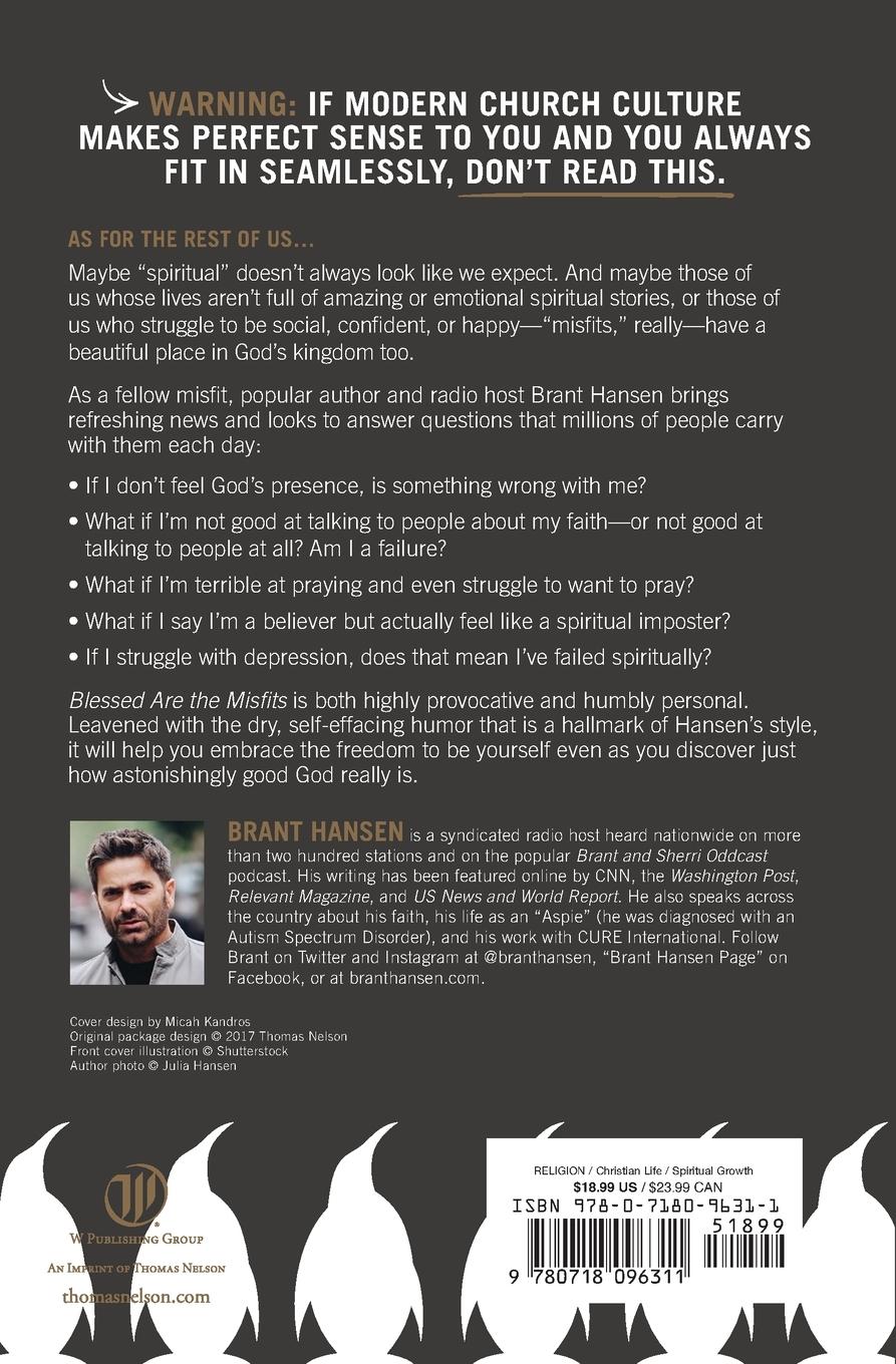 Rückseitencover Blessed Are the Misfits