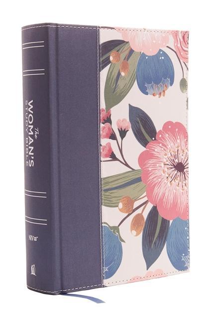 Vorderes Coverbild NIV, the Woman's Study Bible, Cloth Over Board, Blue Floral, Full-Color