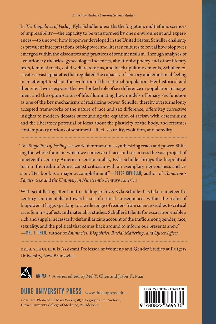 Rückseitencover The Biopolitics of Feeling