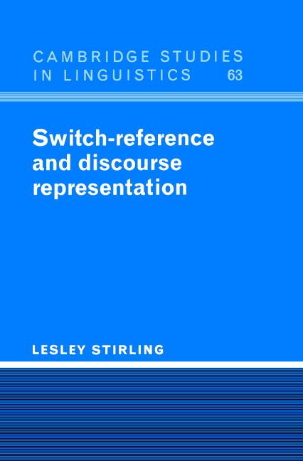 Vorderes Coverbild Switch-Reference and Discourse Representation
