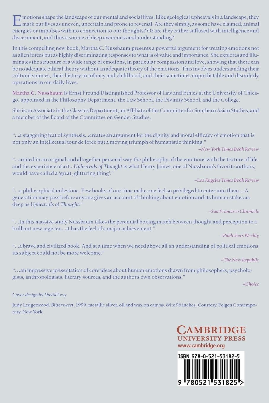 Rückseitencover Upheavals of Thought