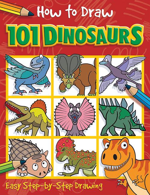 Vorderes Coverbild How to Draw 101 Dinosaurs