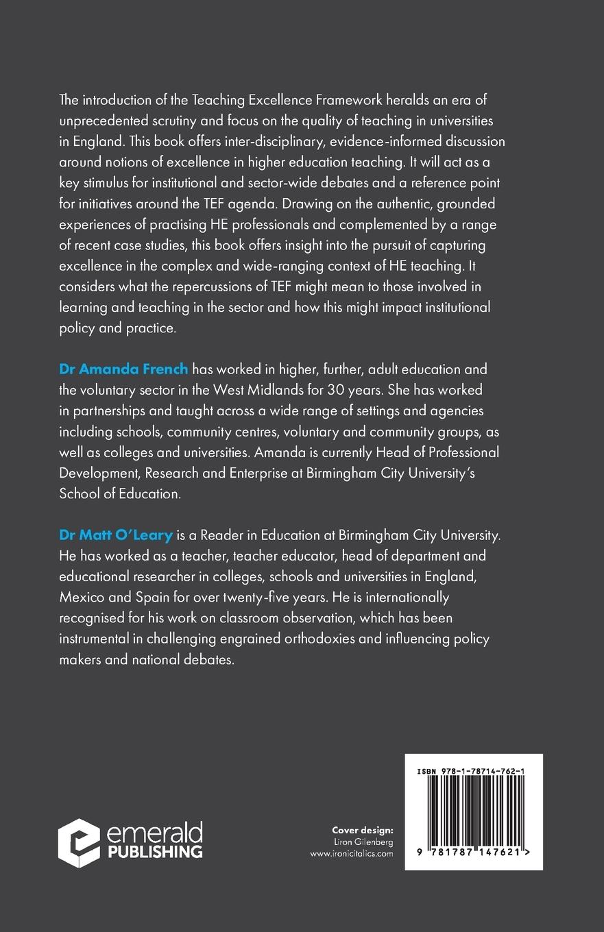 Rückseitencover Teaching Excellence in Higher Education