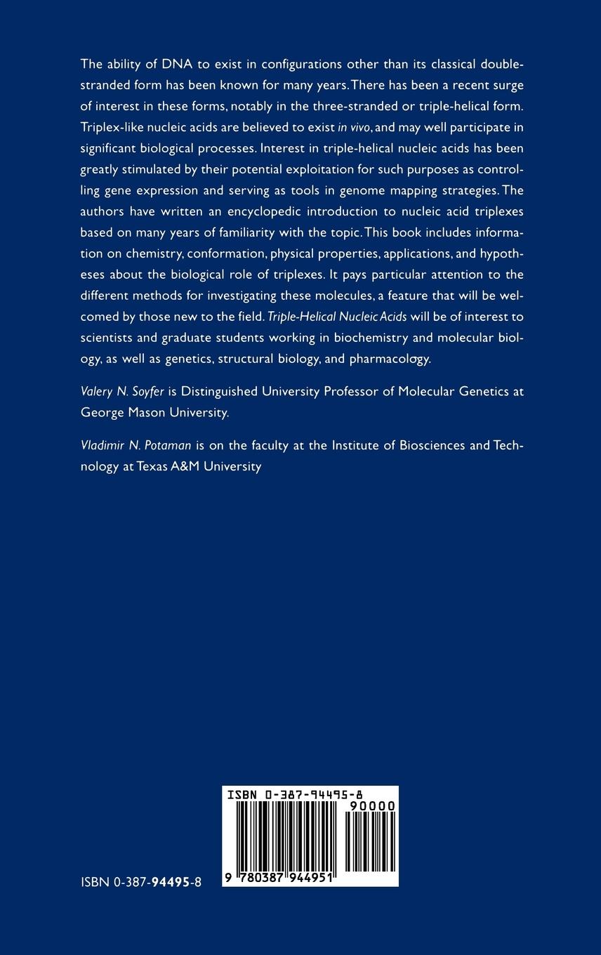 Rückseitencover Triple-Helical Nucleic Acids