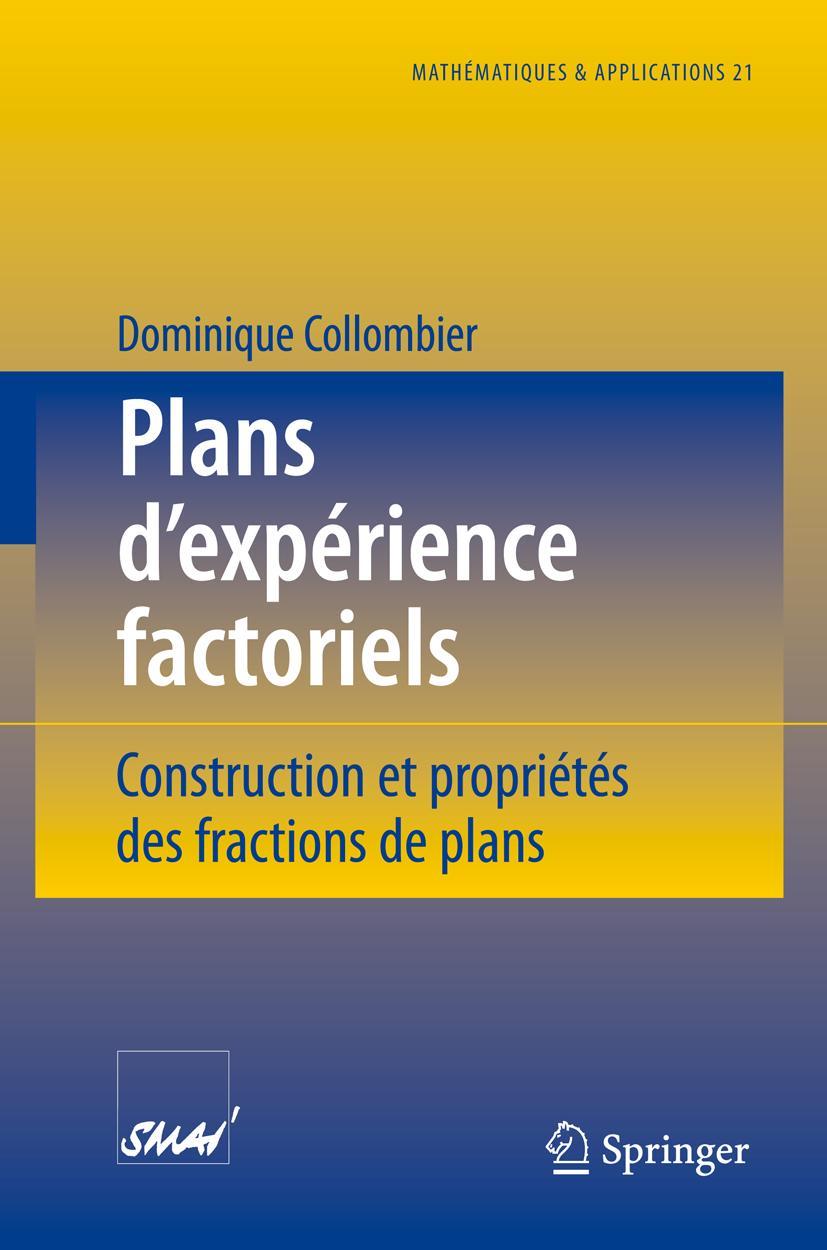 Vorderes Coverbild Plans d'expérience factoriels