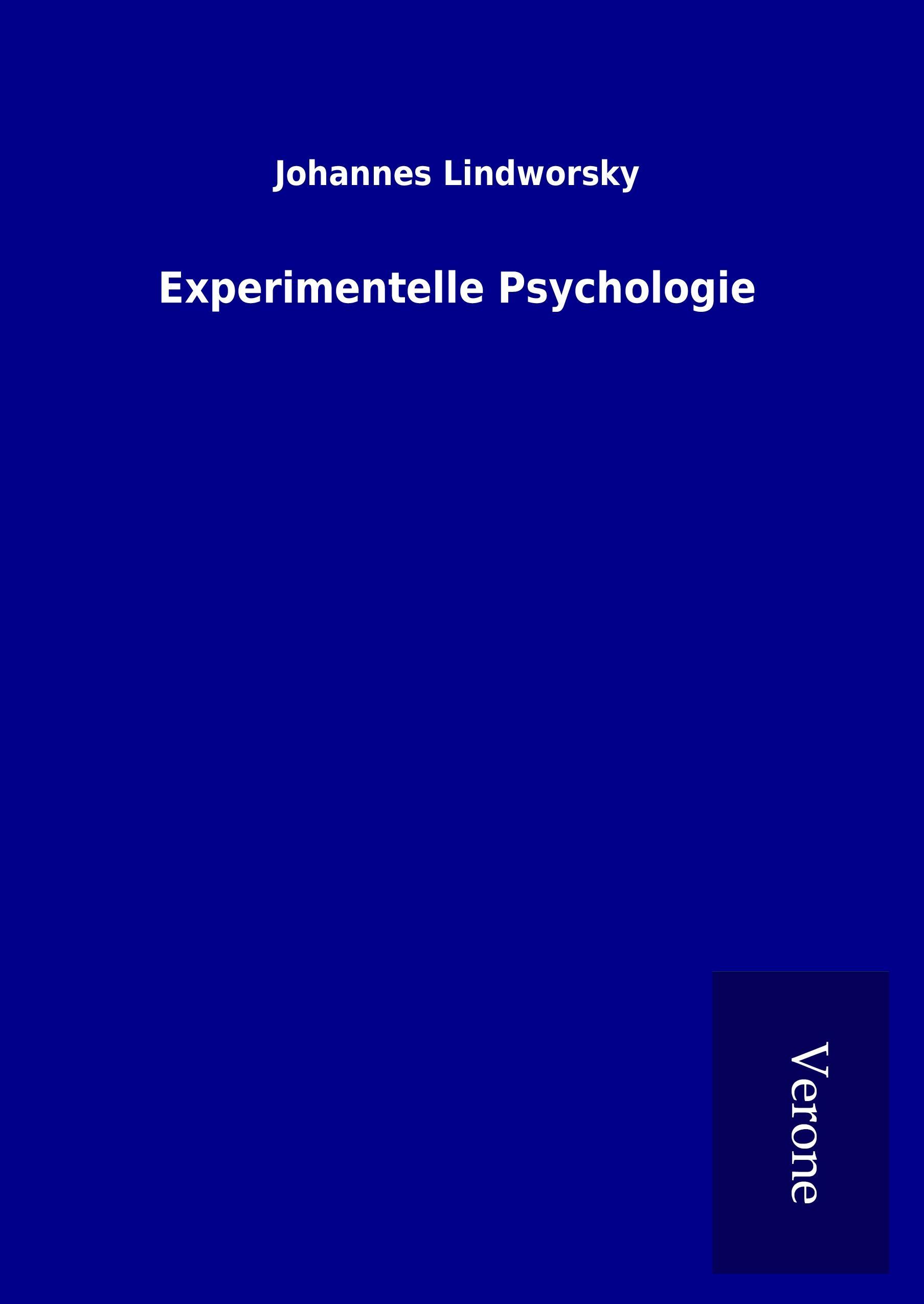 Vorderes Coverbild Experimentelle Psychologie