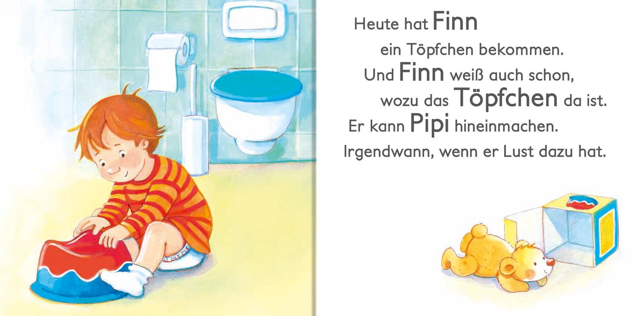 Beispielinhalt (Bild) Finn geht aufs Töpfchen