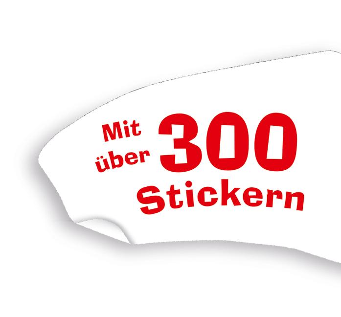 Beispielinhalt (Bild) Dinosaurier Stickerheft