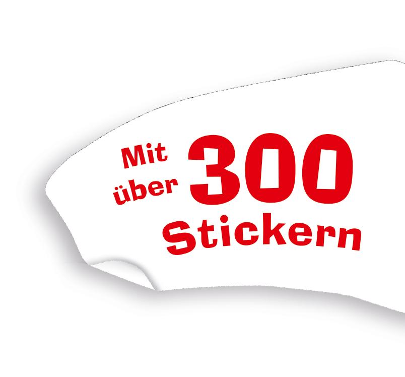 Beispielinhalt (Bild) Wieso? Weshalb? Warum? Stickerheft:  Pferde