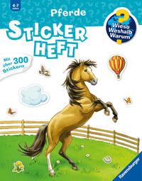 Vorderes Coverbild Wieso? Weshalb? Warum? Stickerheft:  Pferde