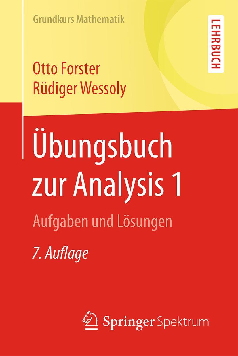 Vorderes Coverbild Übungsbuch zur Analysis 1