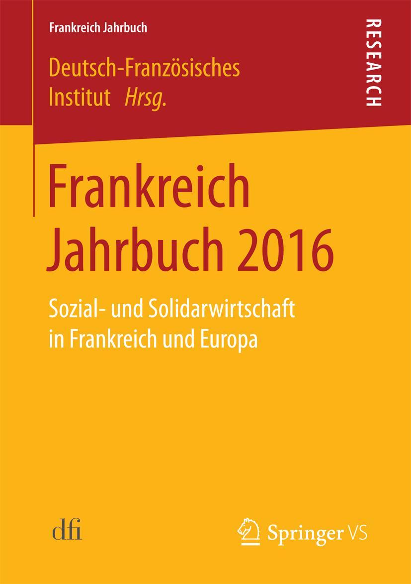 Vorderes Coverbild Frankreich Jahrbuch 2016