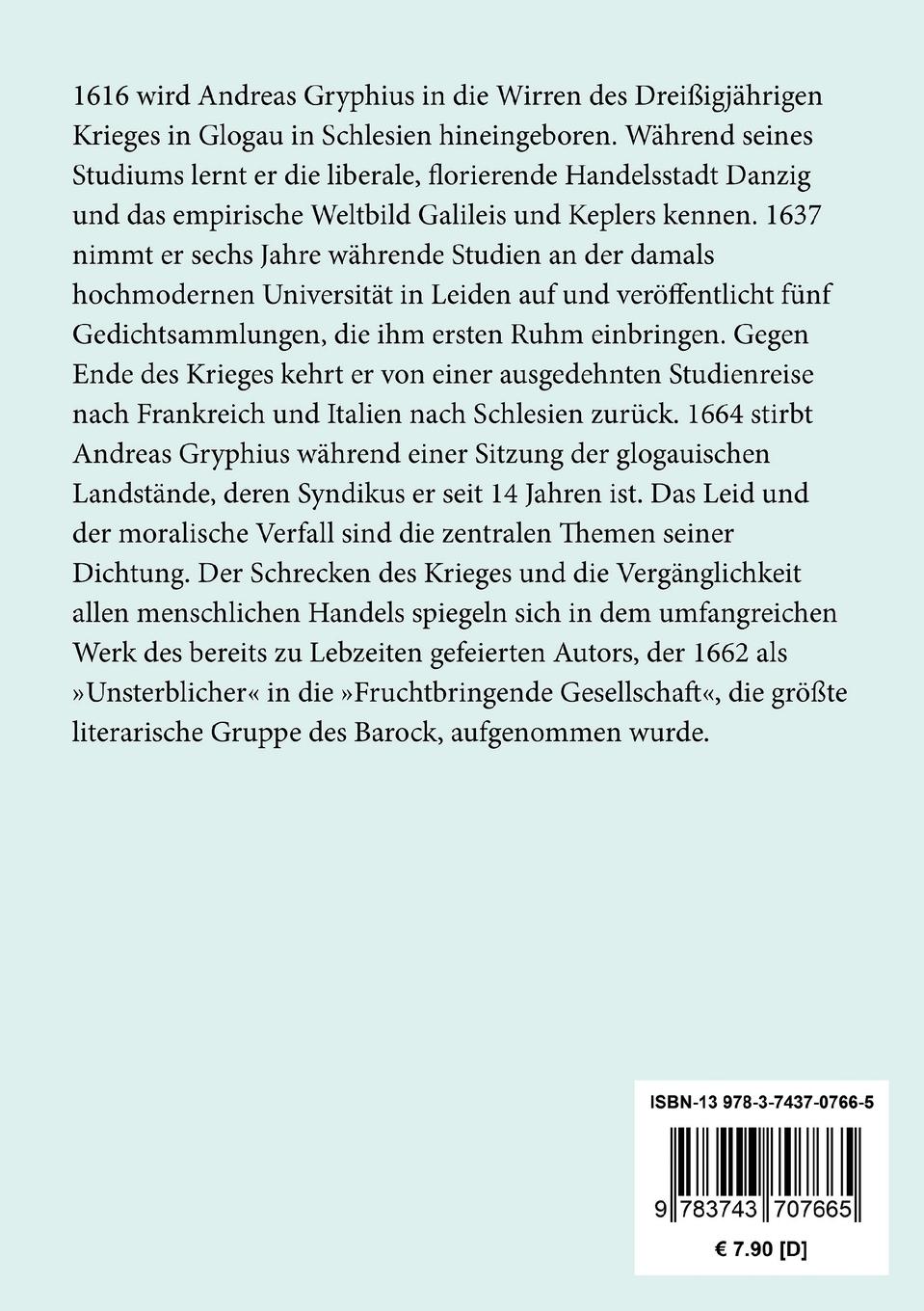 Rückseitencover Sonette