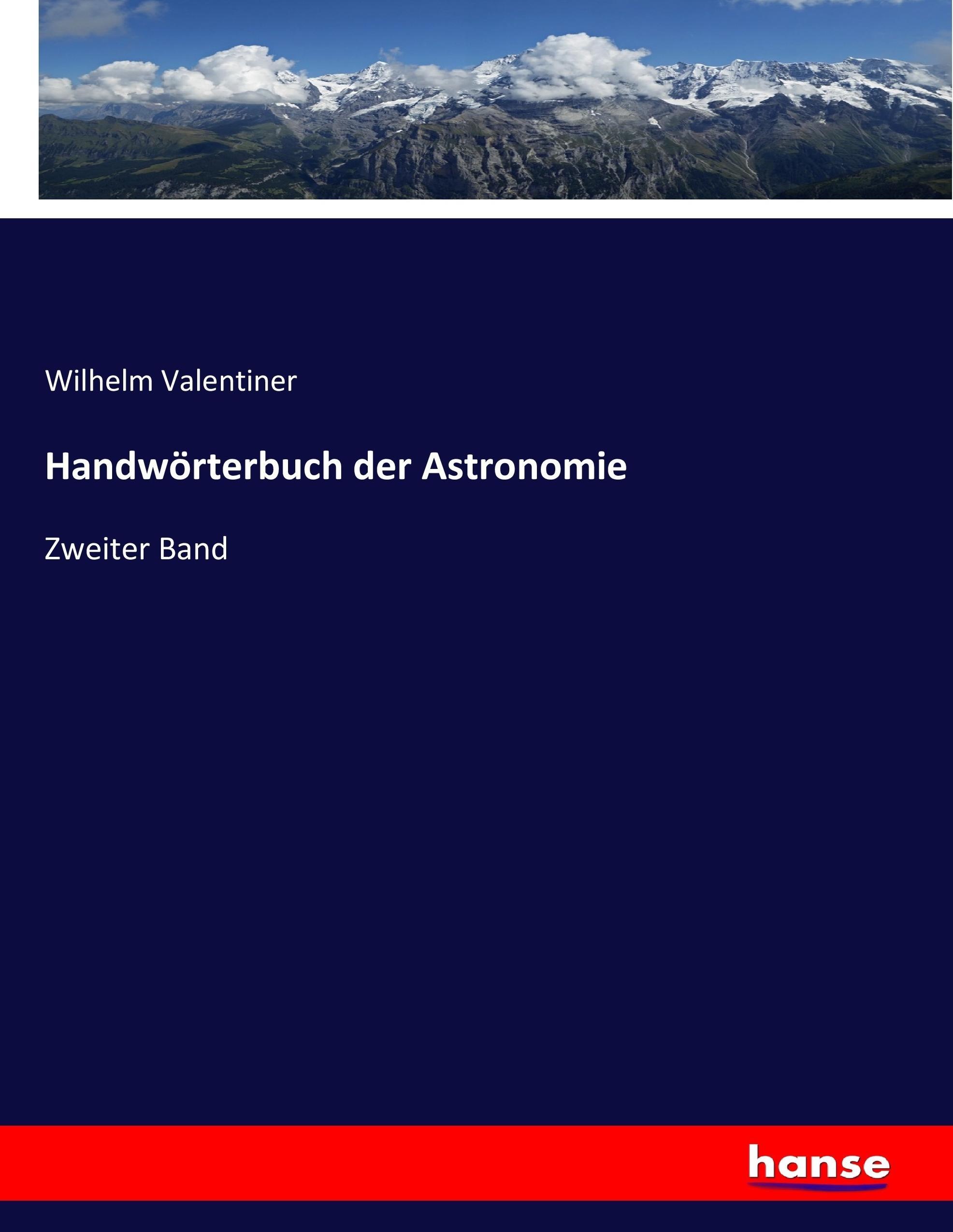 Vorderes Coverbild Handwörterbuch der Astronomie