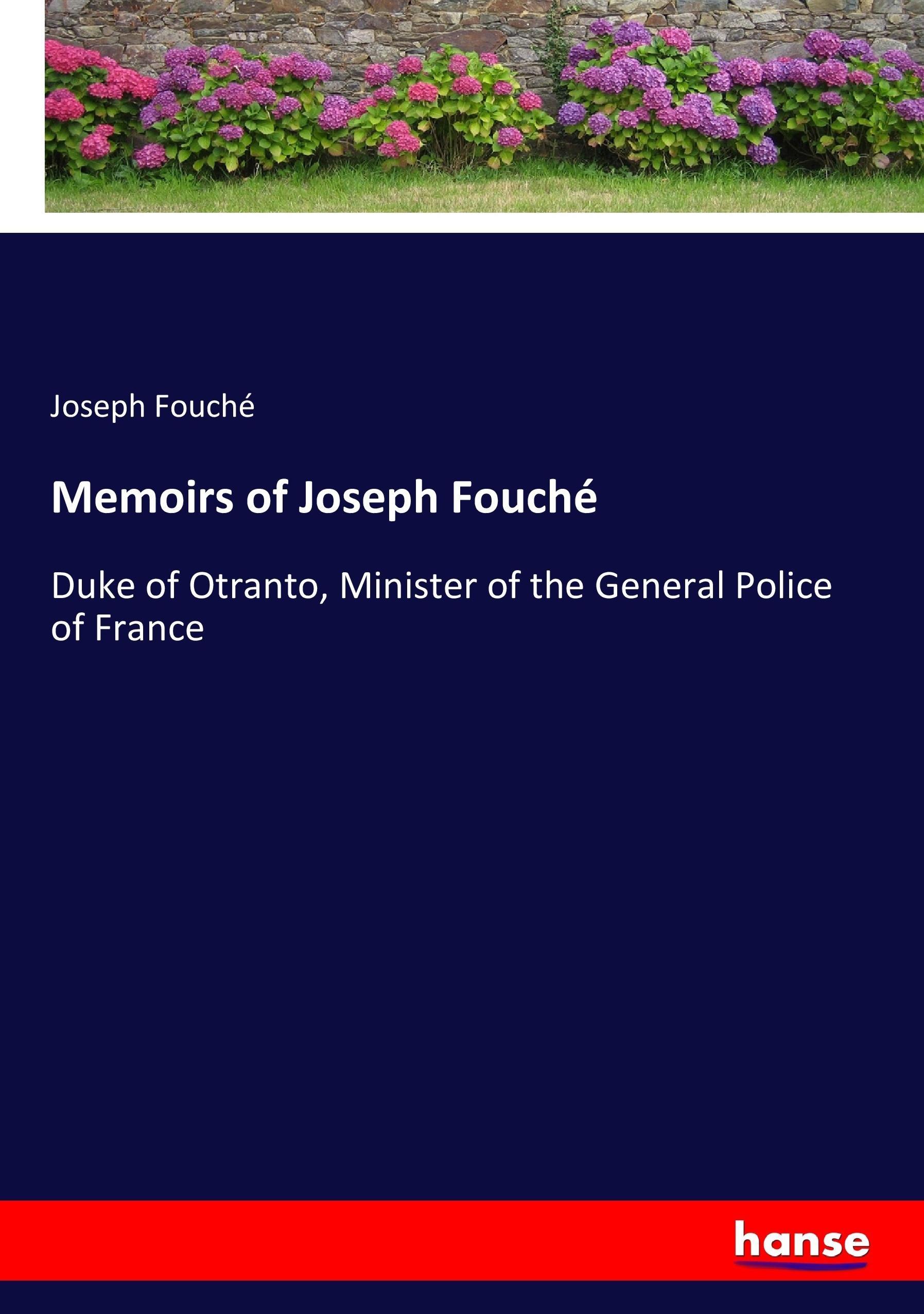Vorderes Coverbild Memoirs of Joseph Fouché