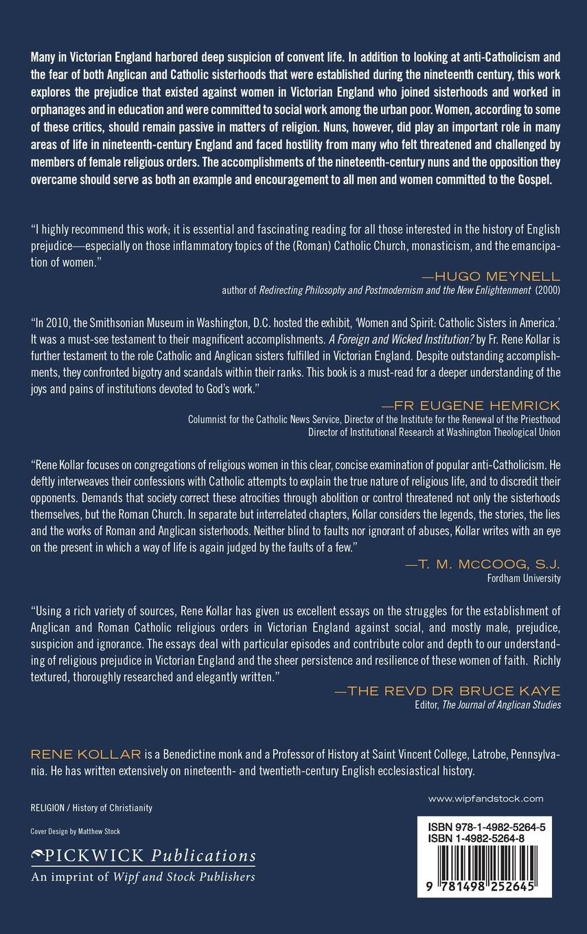 Rückseitencover A Foreign and Wicked Institution?