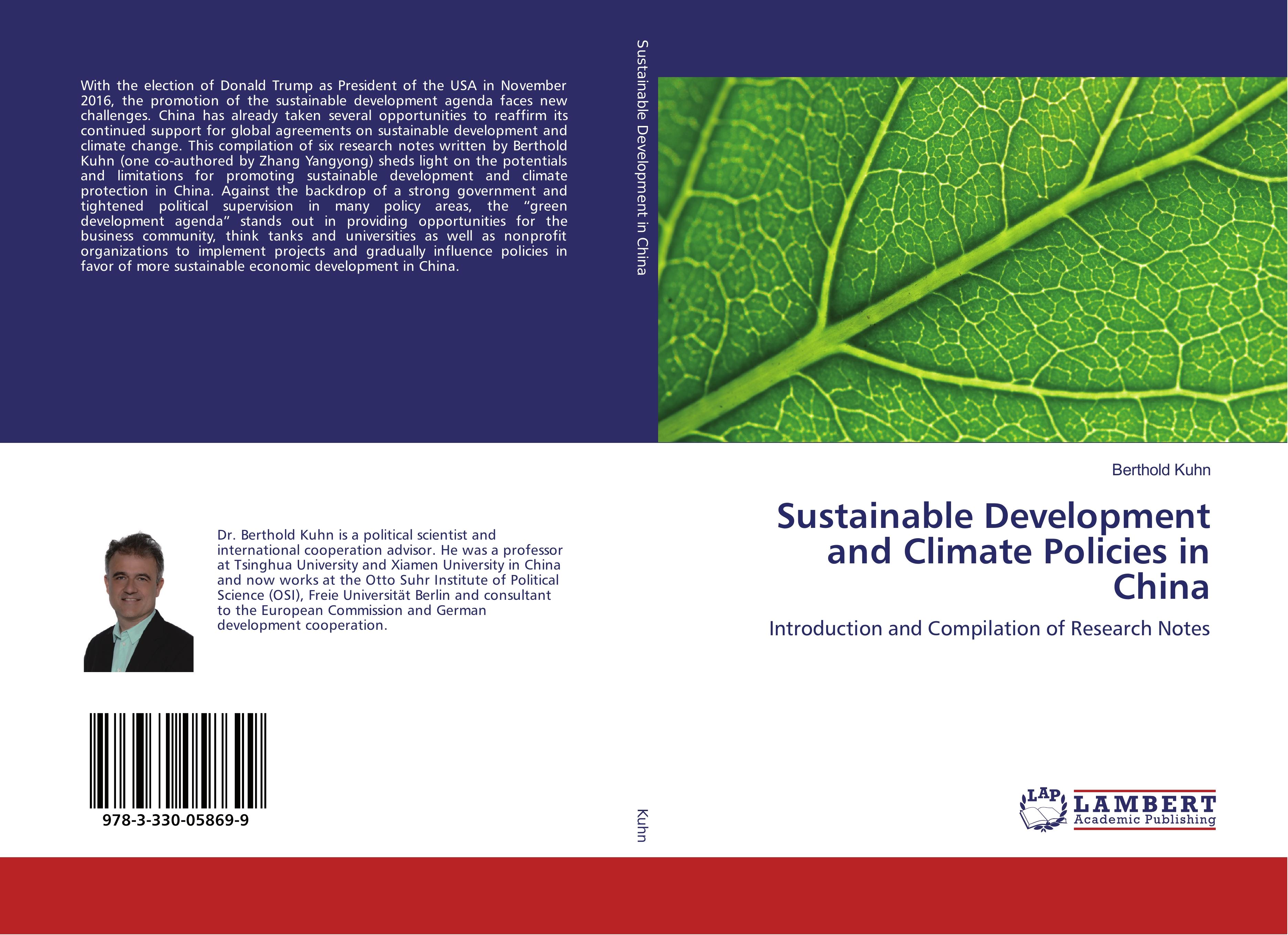 Vorderes Coverbild Sustainable Development and Climate Policies in China