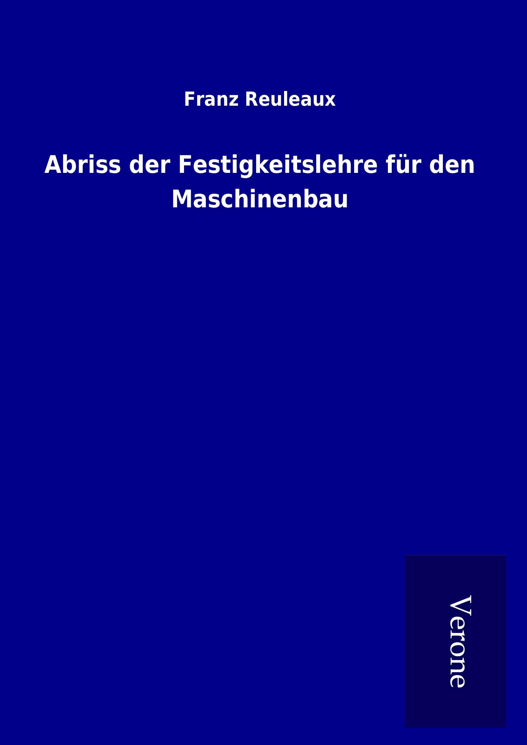 Vorderes Coverbild Abriss der Festigkeitslehre für den Maschinenbau