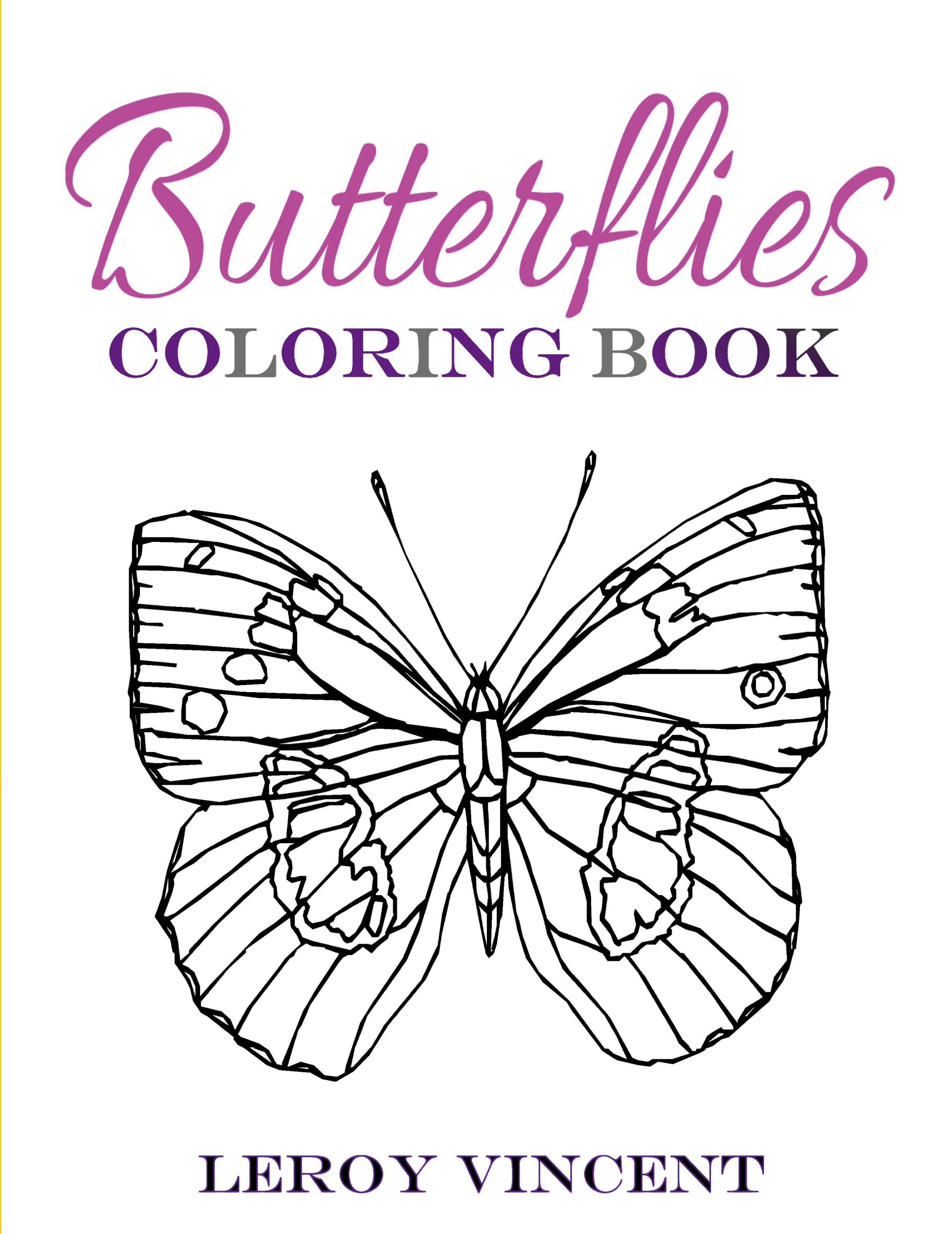 Vorderes Coverbild Butterflies Coloring Book