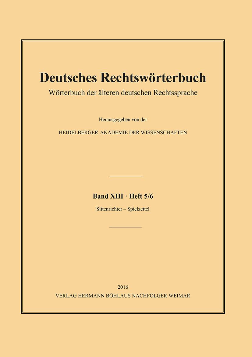 Vorderes Coverbild Deutsches Rechtswörterbuch