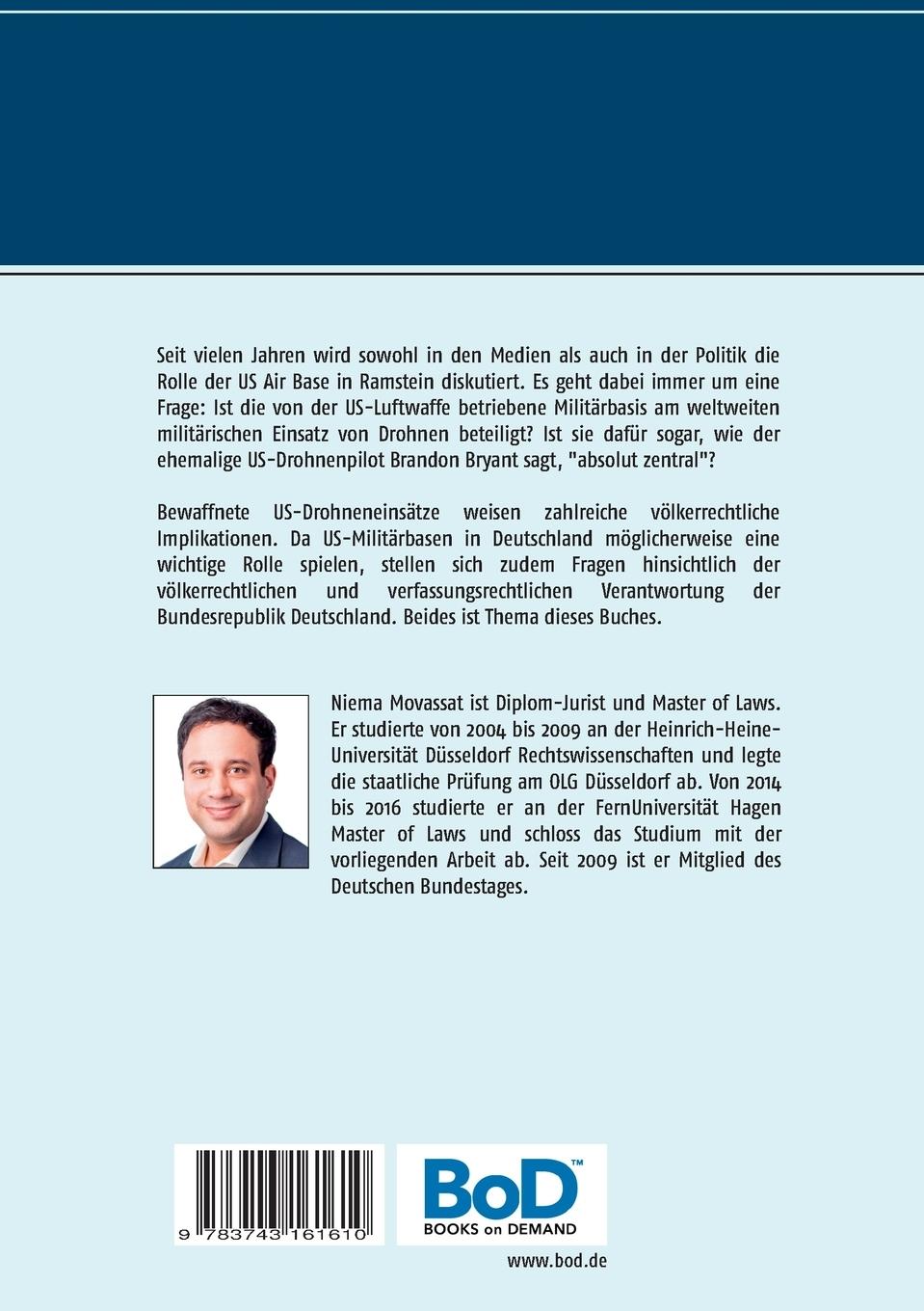Rückseitencover US-Drohneneinsatz von deutschem Boden aus: Völkerrechtliche und verfassungsrechtliche Probleme