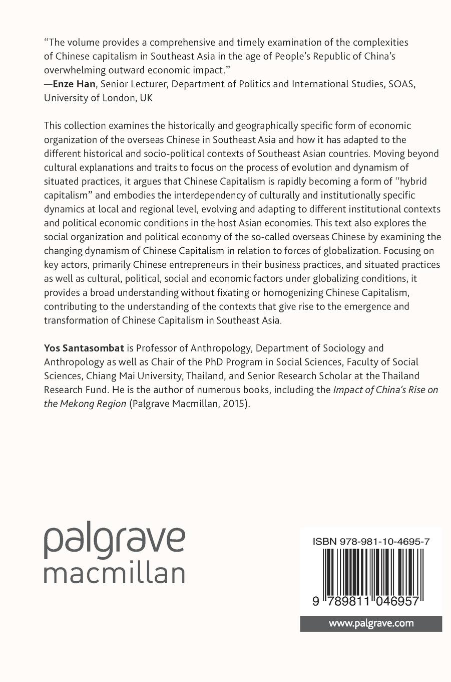 Rückseitencover Chinese Capitalism in Southeast Asia