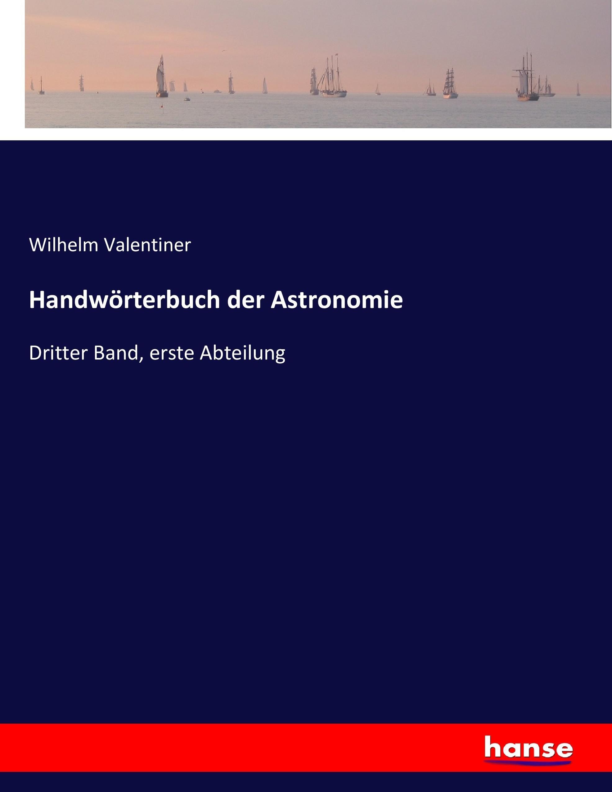 Vorderes Coverbild Handwörterbuch der Astronomie