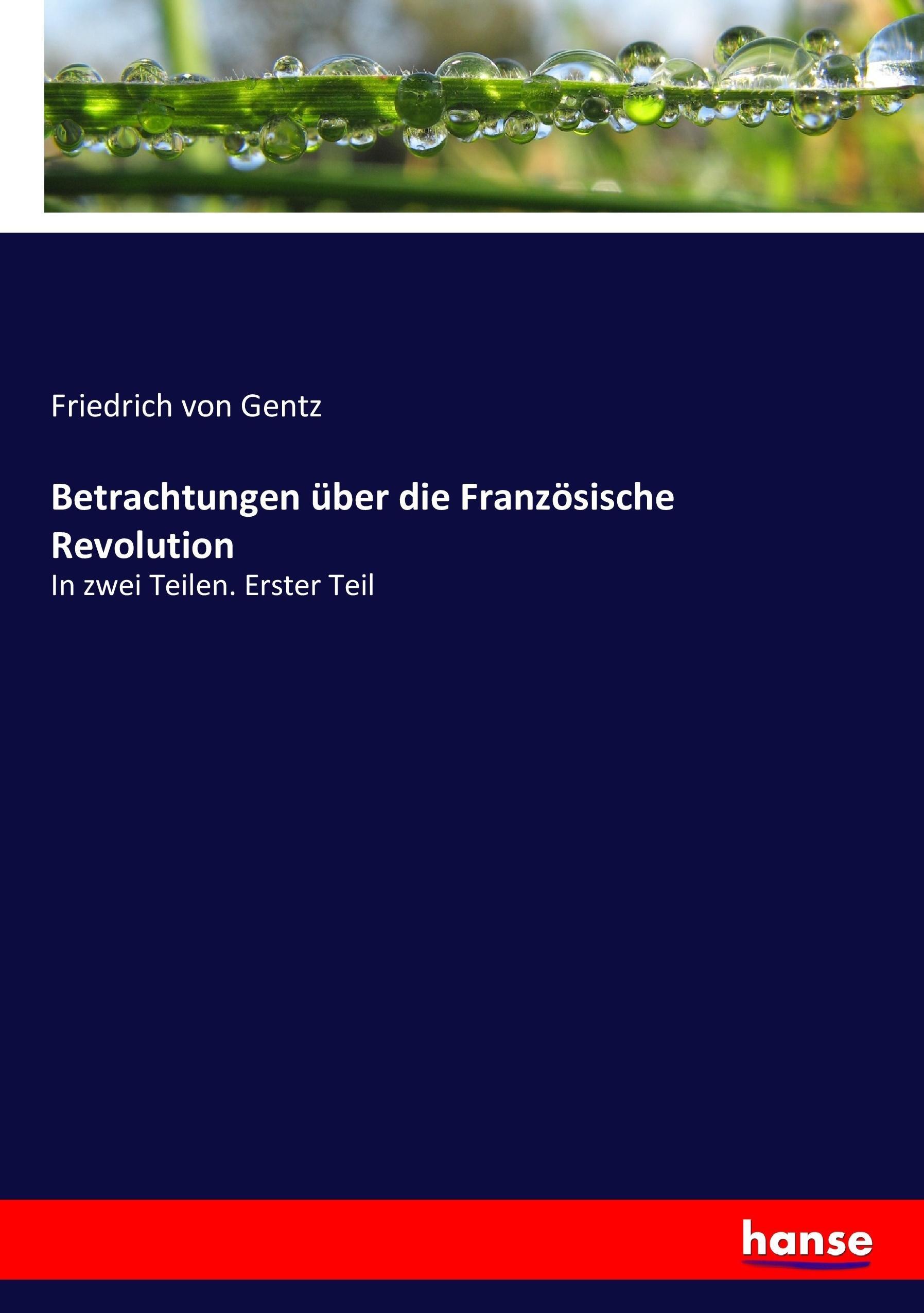 Vorderes Coverbild Betrachtungen über die Französische Revolution