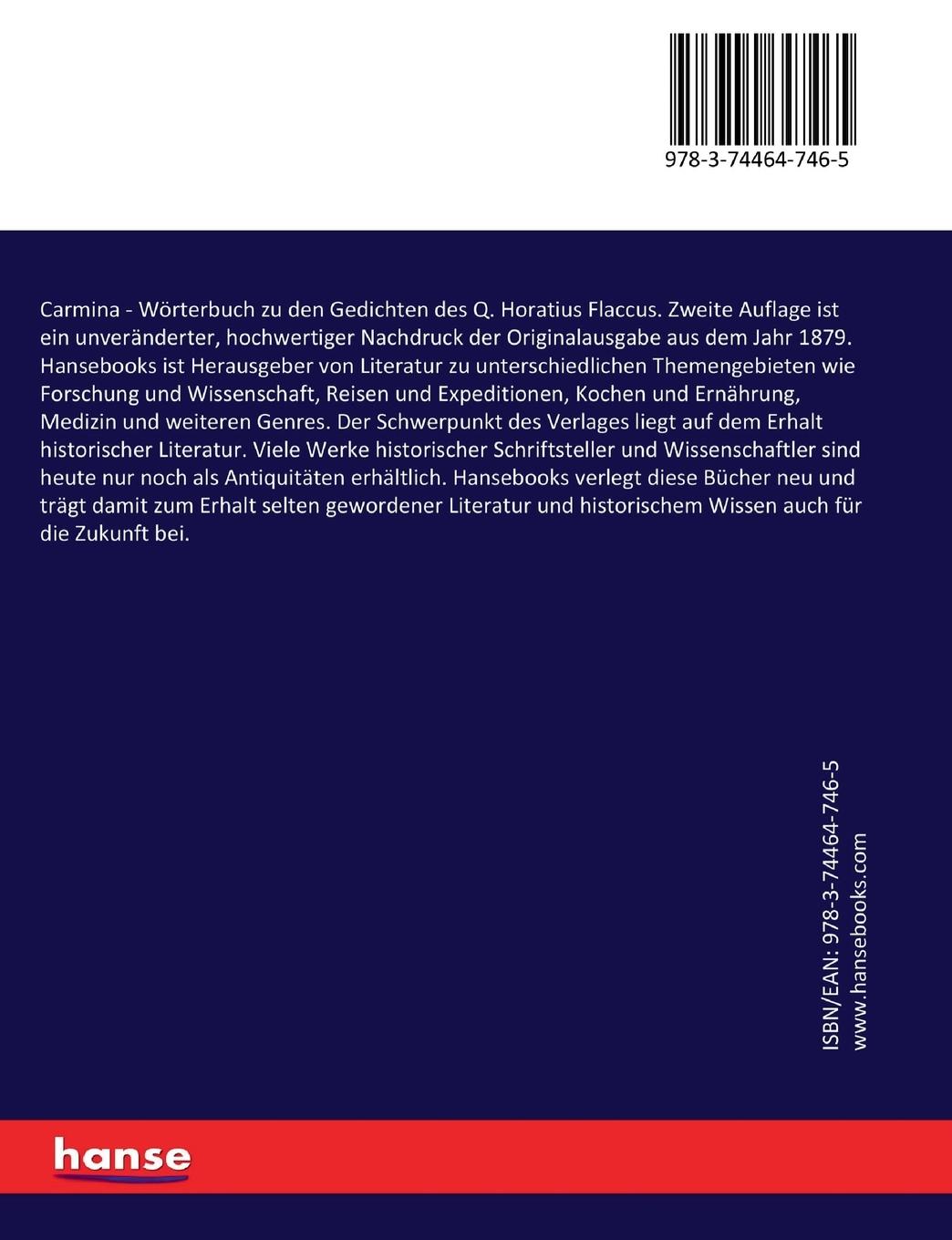 Rückseitencover Carmina