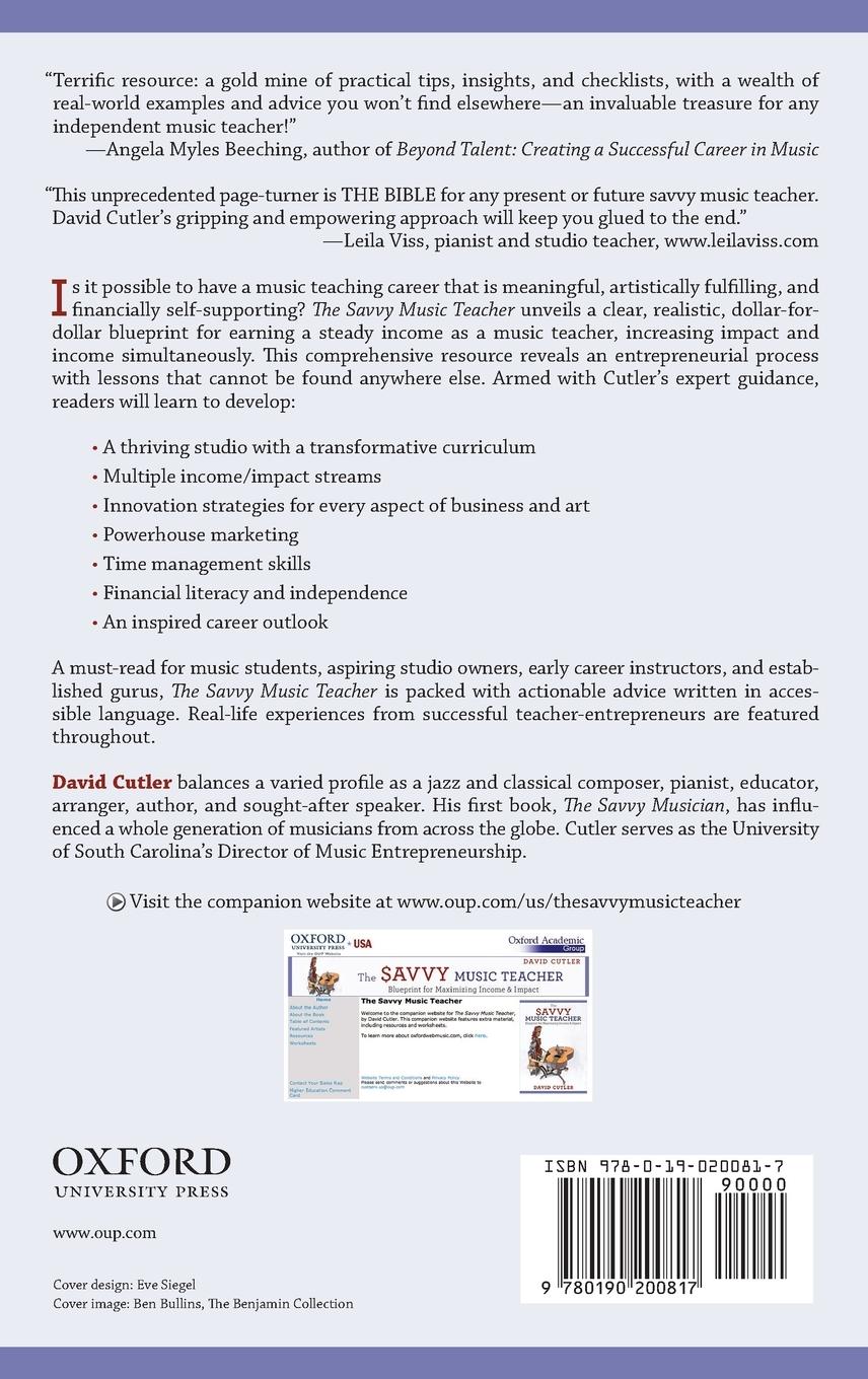 Rückseitencover The Savvy Music Teacher