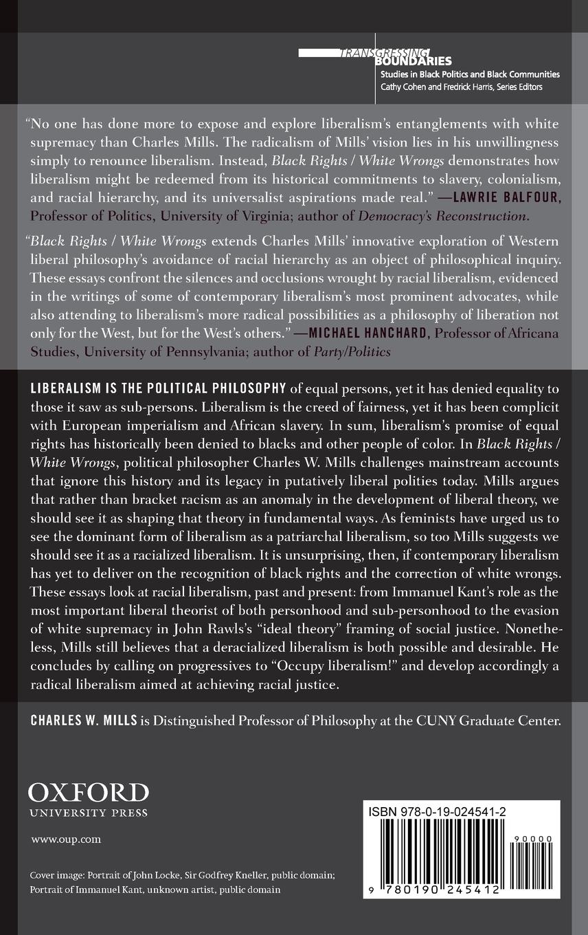 Rückseitencover Black Rights/White Wrongs