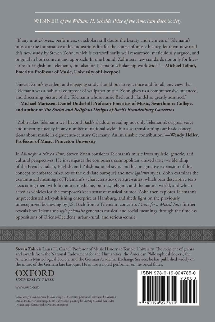 Rückseitencover Music for a Mixed Taste