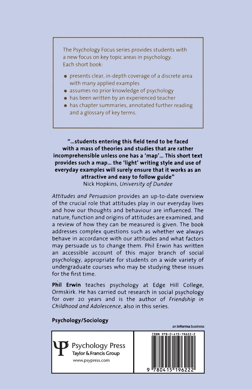 Rückseitencover Attitudes and Persuasion