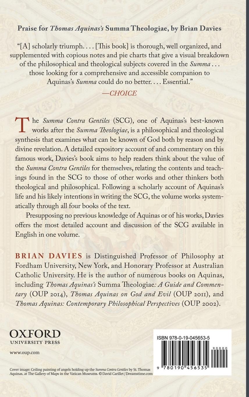Rückseitencover Thomas Aquinas's Summa Contra Gentiles