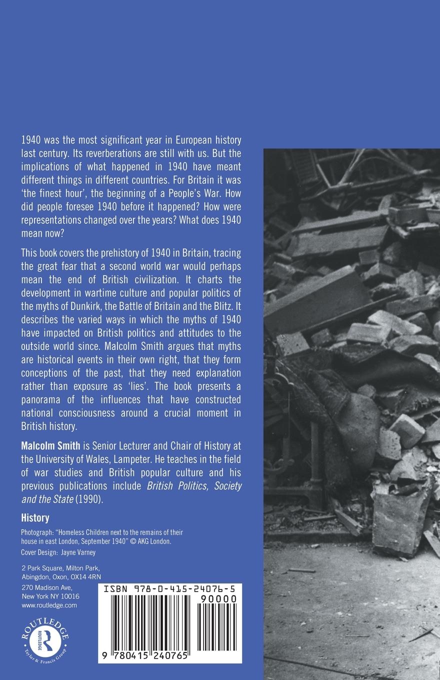 Rückseitencover Britain and 1940