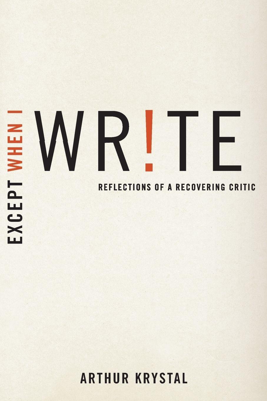 Vorderes Coverbild Except When I WR!TE