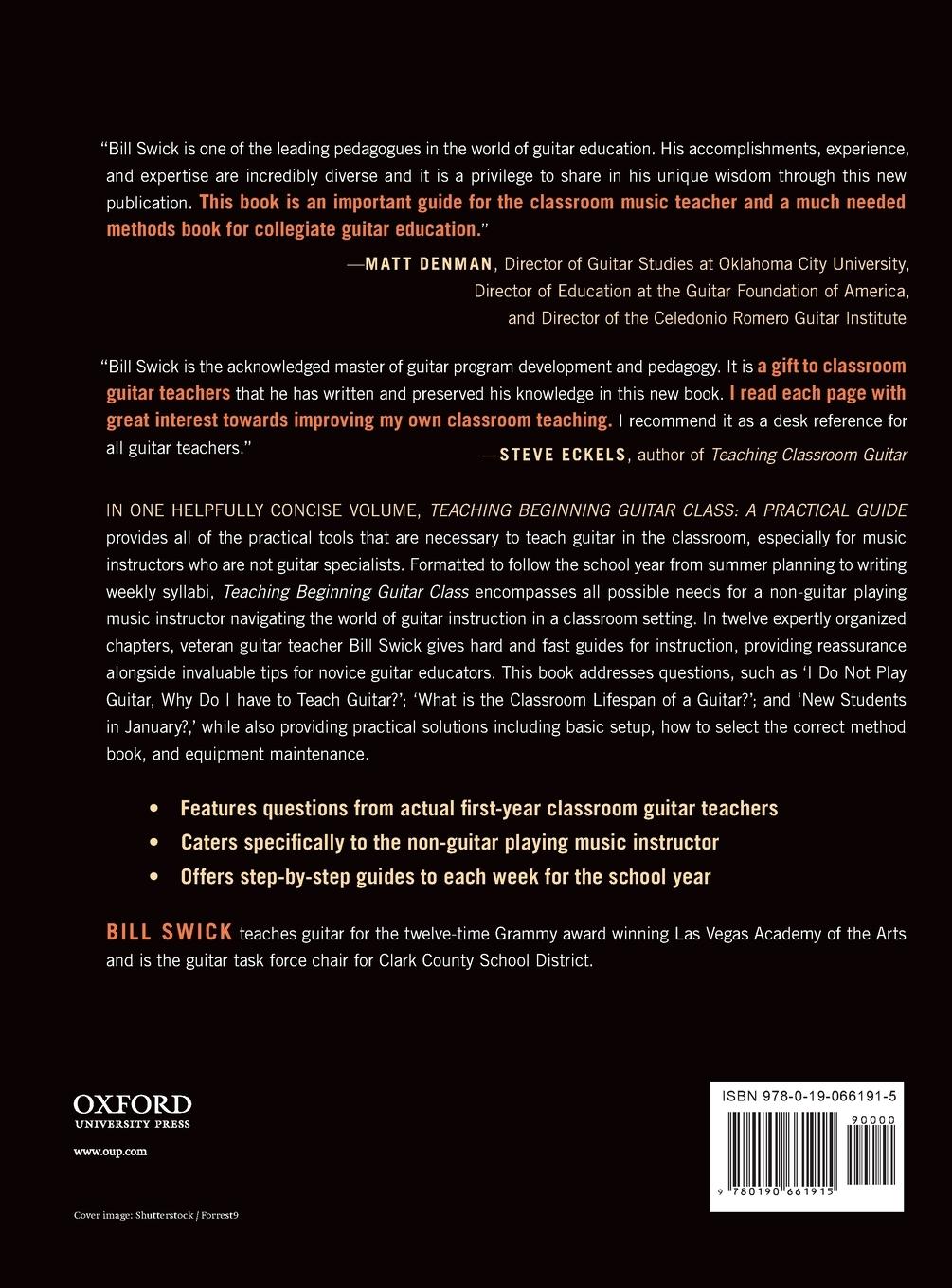 Rückseitencover Teaching Beginning Guitar Class