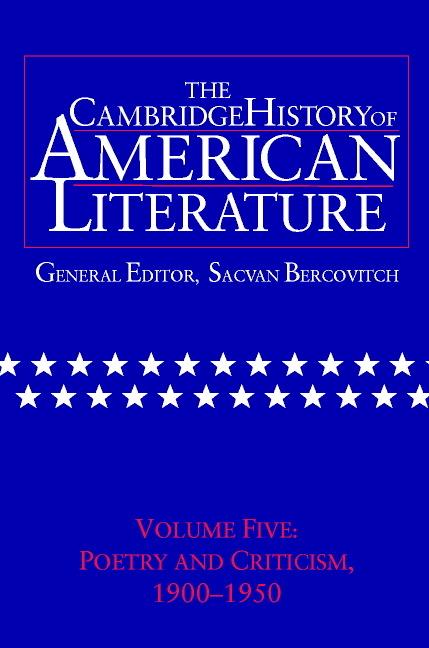 Vorderes Coverbild The Cambridge History of American Literature