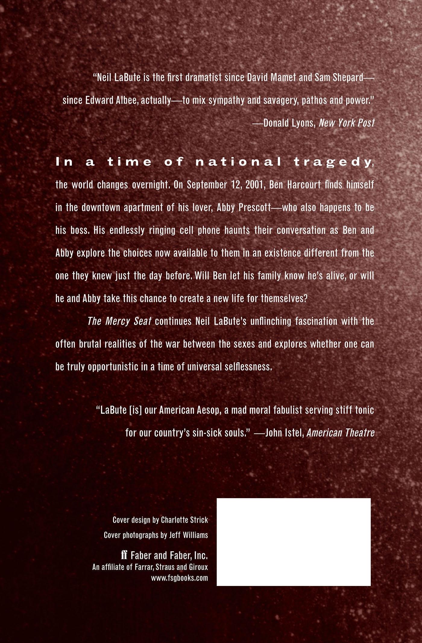 Rückseitencover The Mercy Seat