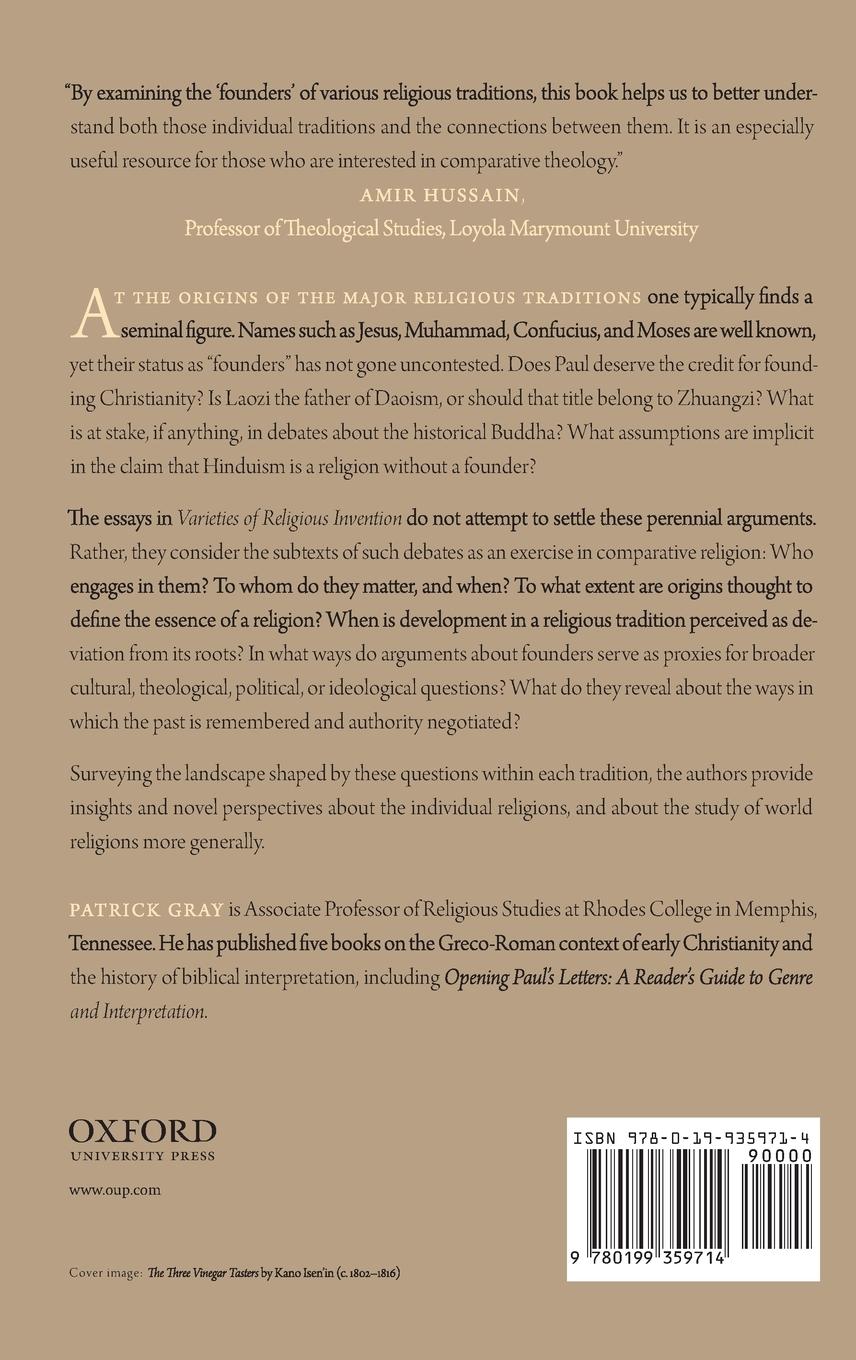 Rückseitencover Varieties of Religious Invention