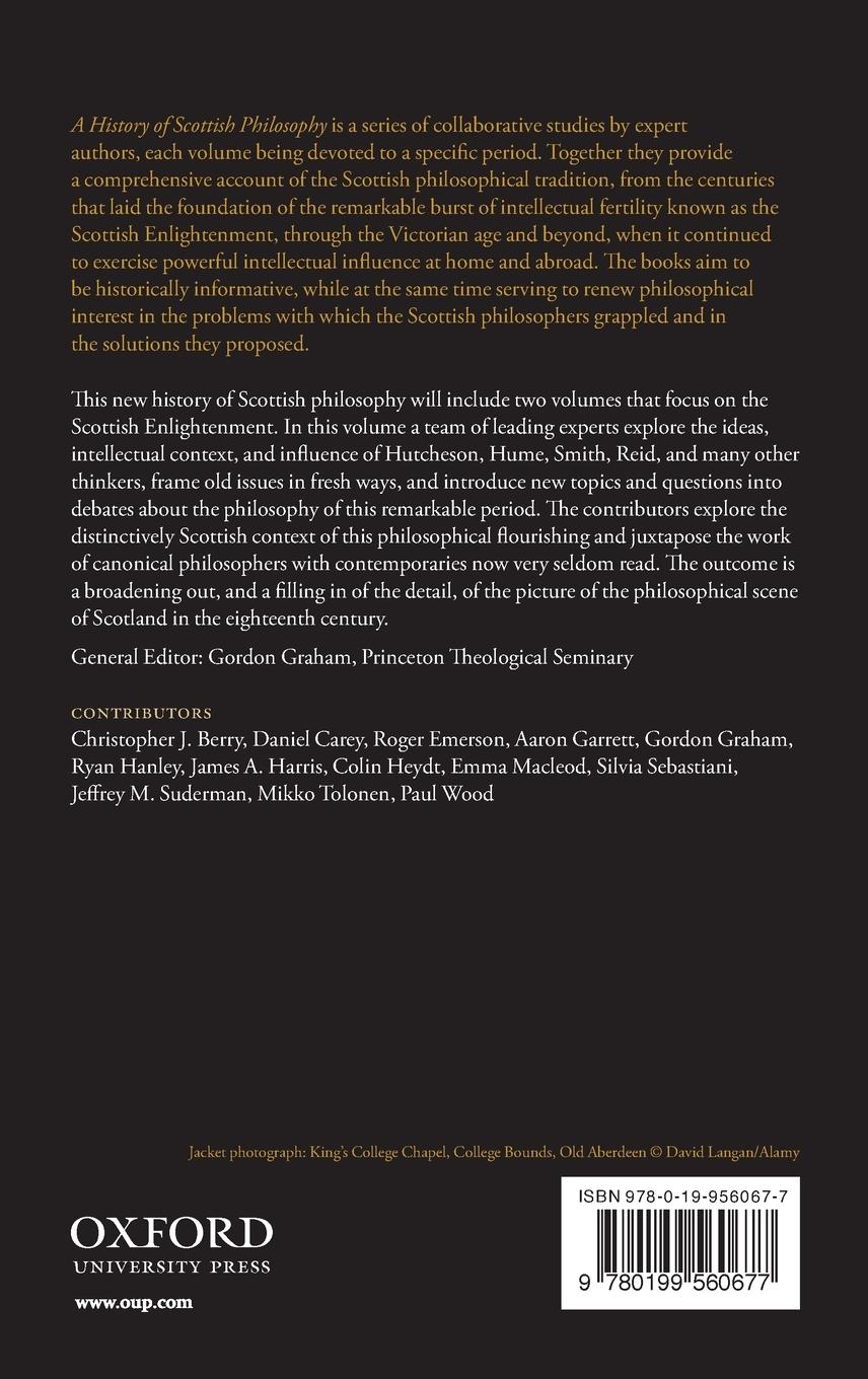 Rückseitencover Scottish Philosophy in the Eighteenth Century