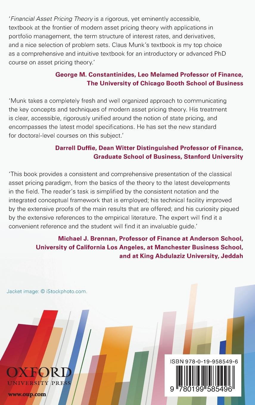 Rückseitencover FINANCIAL ASSET PRICING THEORY C
