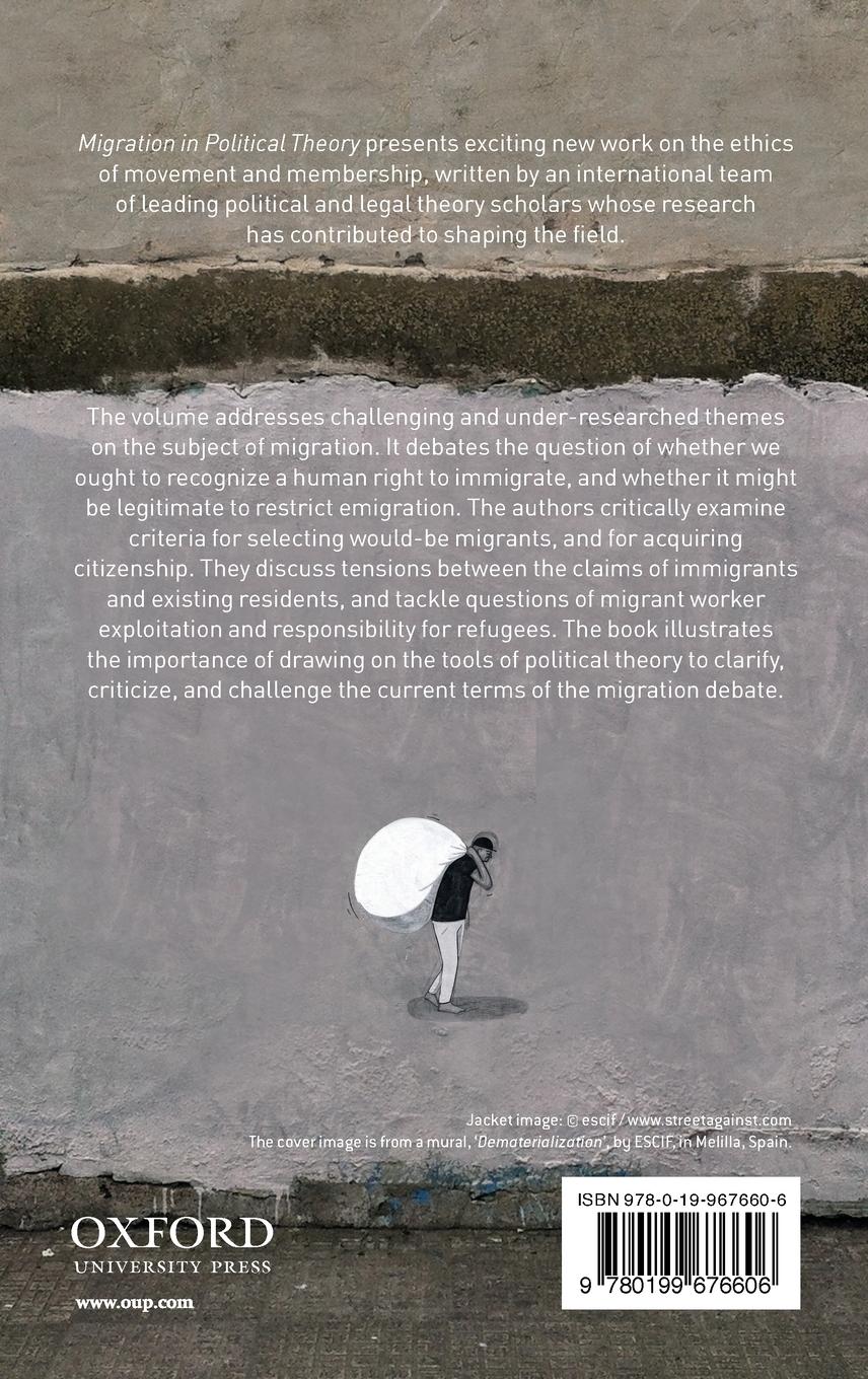 Rückseitencover Migration in Political Theory